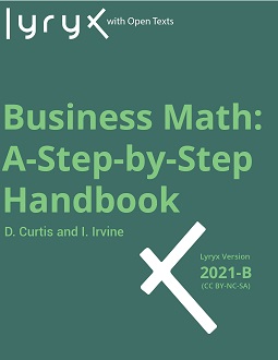 book cover - Business Math: A Step-by-Step Handbook